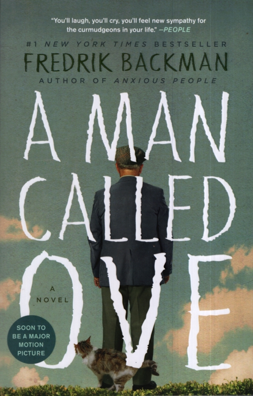 A man faces away from the reader on the cover. The Sky is cloudy and a cat winds around his ankles.