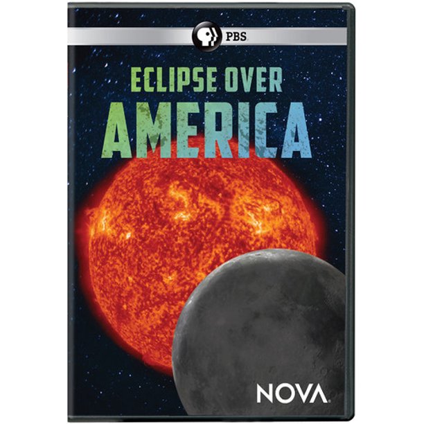The black DVD case features a bright orange image of our sun with the moon moving across it starting on the lower right hand corner.