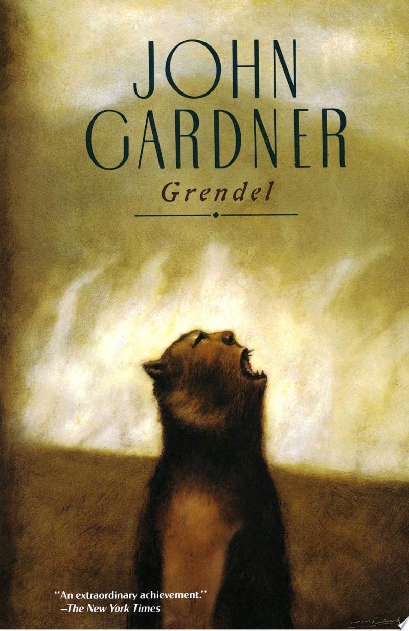 A goldish yellow sky meets the brown earth with a human/cat looking creature featured in the center of the cover. The creature's face is tipped up and appears to be howling.