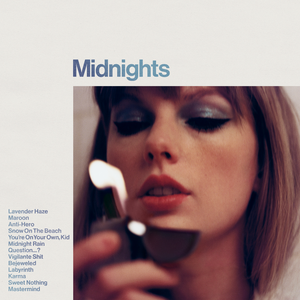 Album cover for Midnights by Taylor Swift.