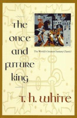 A cream colored background features faded manuscript illuminations in the background. At the top right of the cover is a square image of knights on horses and a castle.